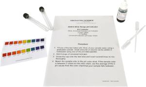 Wide range pH water test kit