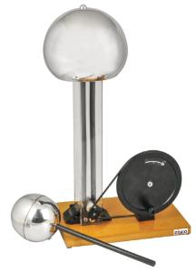 Hand-crank Van de Graaff generator