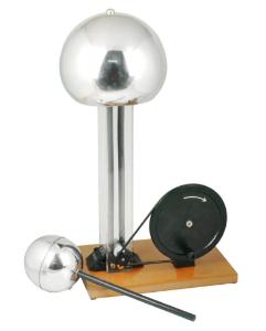 Hand-crank Van de Graaff generator