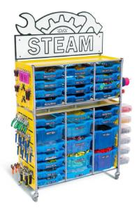 TeacherGeek STEAM maker cart 2.0 blueberry