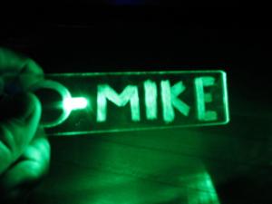 Led acrylic name badge 