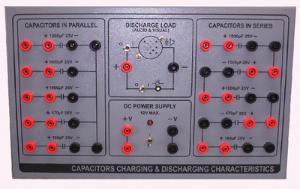 Essential Physics Demo: Series and Parallel Capacitor Board