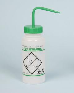 SP Bel-Art Wash Bottle, 2-Color, Safety-Labeled, Wide-Mouth, LDPE, Bel-Art Products, a part of SP