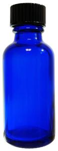 Cap bottle cobalt 1 oz