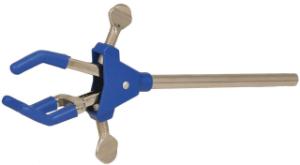 Premium Three-Prong Clamp with Dual Screw Adjustment, Vinyl Coated