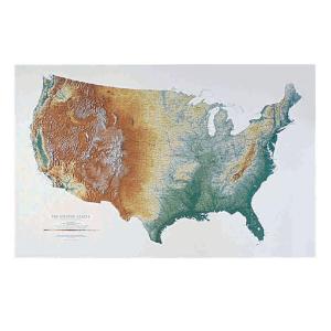 United States Shaded Relief Map