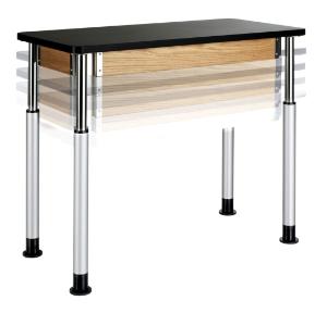 Adjustable Height Student Lab Tables, Plastic Laminate Top