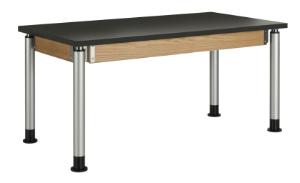 Adjustable Height Student Lab Tables, Plastic Laminate Top